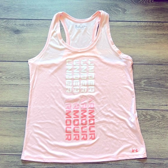 Under Armour Heat Gear Logo Racerback Tank - Picture 1 of 5